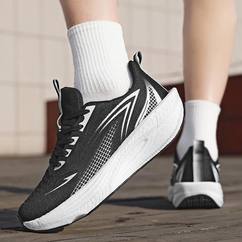 Męskie Specjalistyczne Buty do Biegania na Maratony z Płytką Węglową Oddychające Lekkie Damskie Wygodne Sportowe Antypoślizgowe Amortyzacja Stabilność Sneakersy