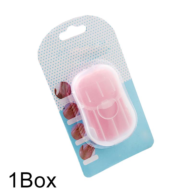 50 Pieces/box Washing Hand Camping Disposable Soap Flakes Cleaning Soap Travel Hiking Boxed