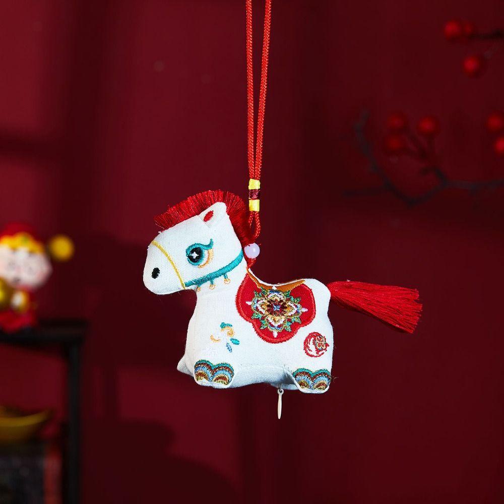 Embroidered Embroidery Mascot Pony Pendant Horse Doll Bag Horse Hanging Decoration  Kids