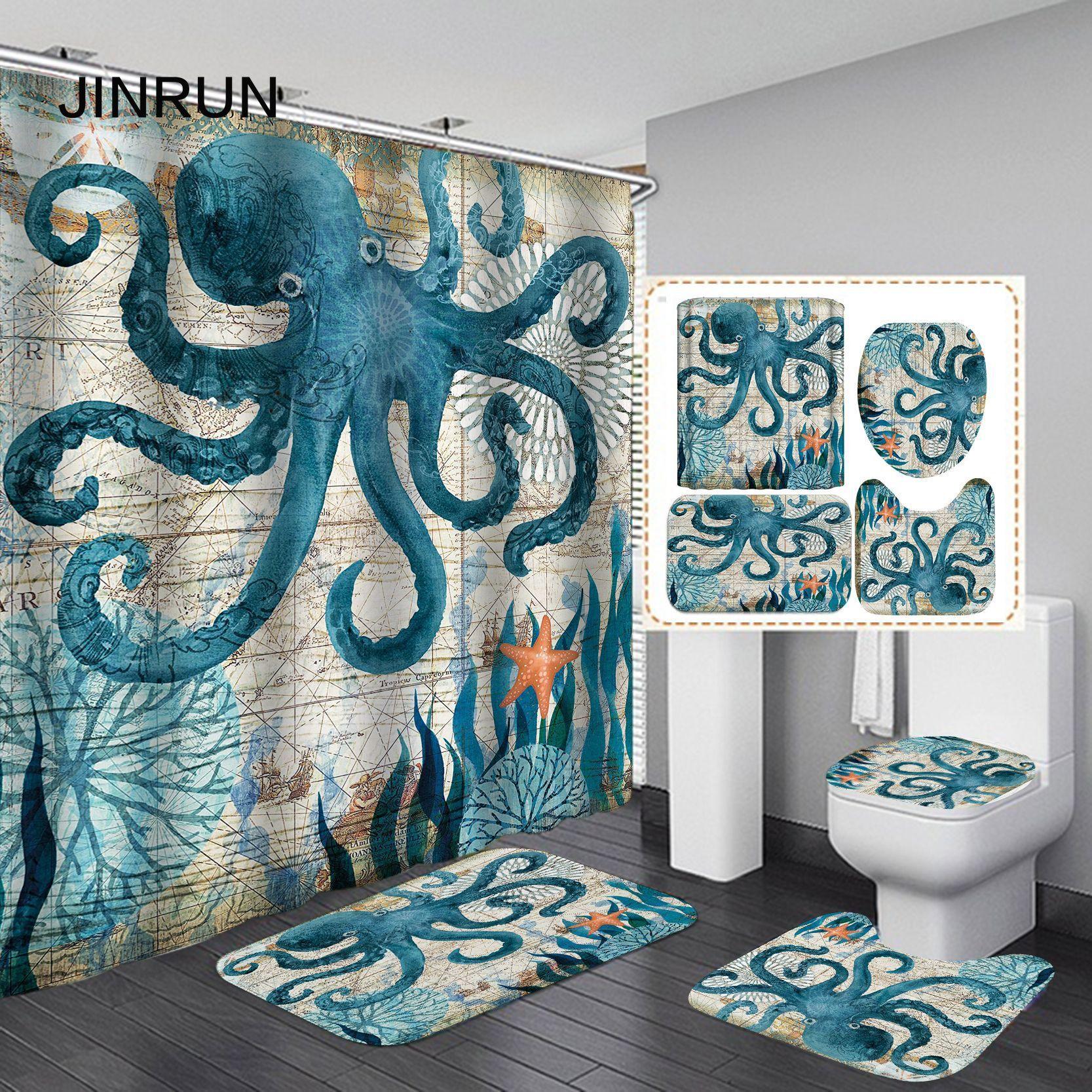 

JINRUN утолщенная водонепроницаемая занавеска для ванной комнаты, устойчивая к плесени, занавеска для душа, занавеска для душевой перегородки, занавеска для душа, занавеска для ванной комнаты, бесплатная перфорация