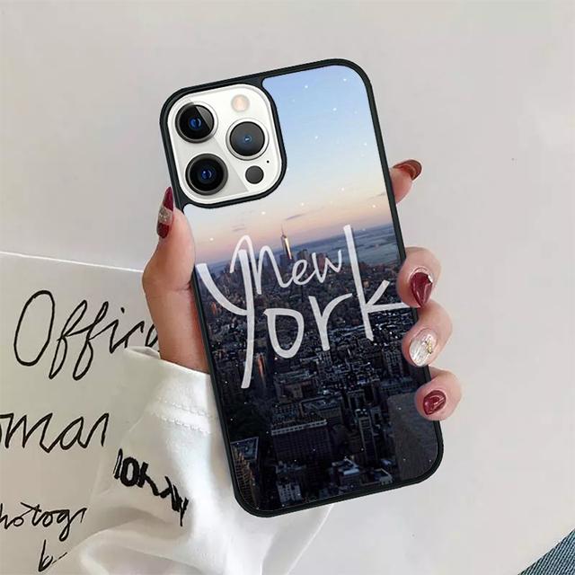 NEW YORK AMERICAN CITY Coque Shell For iPhone 17 Air 15 16e 14 13 12 Pro Max 11 Pro Max Plus Phone Case Cover