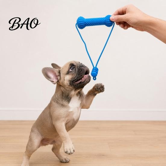 Puppy Teething Toy Dog Chew with Rope, Dental Cleaning Stick for Puppy, Pet Toothpaste Compatible Interactive Teeth Grinding Small Middle Large