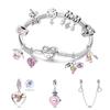 copper Charm Compatible With Bracelets Do It Yourself Jewellery Making Pink Zircon Authentic Red Blue Charm Bead Charms Ideal For Women Wedding Birthd