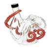 Unique Octopuses Glass Bottle For Liquor Storage And Display With Fine Carveds Detail 200Ml Capacity