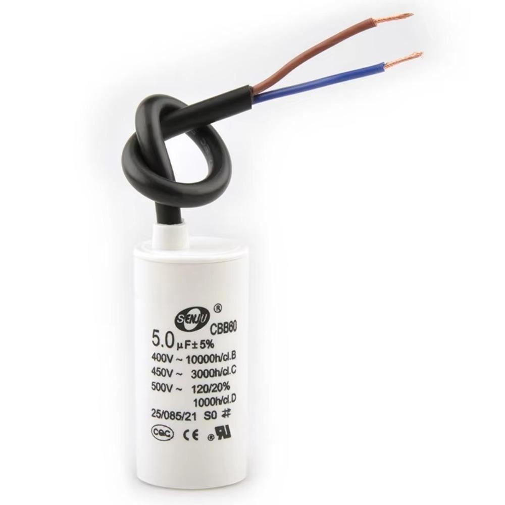 Capacitor de Partida para Motor 450V Capacitor Redondo para Bomba d'Água Capacitor Confiável para Máquina de Lavar