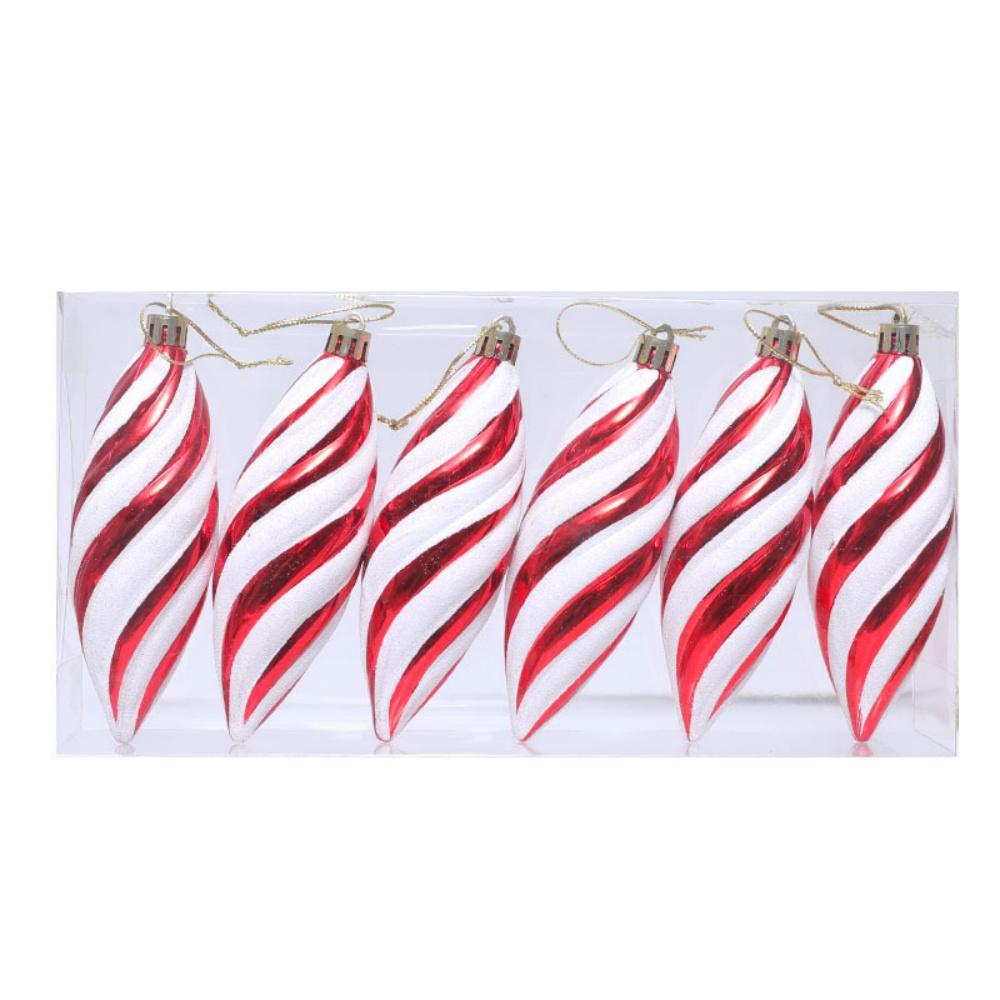 Lollipop Ornament Easy To Hang Christmas Ball Ornaments Holiday Hanging Decor Unique Candy Cane Pendant For New Year Celebration