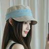 Breathable Fisherman Sun Hat Pleated Webbing Uv Protection Equestrian Hat Sun‑Shading Foldable Linen Sun Hat Summer Outdoor