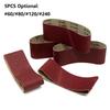 5 Pcs Sanding Belts 60#/80#/120#/240# Aluminum Oxide Anti-static