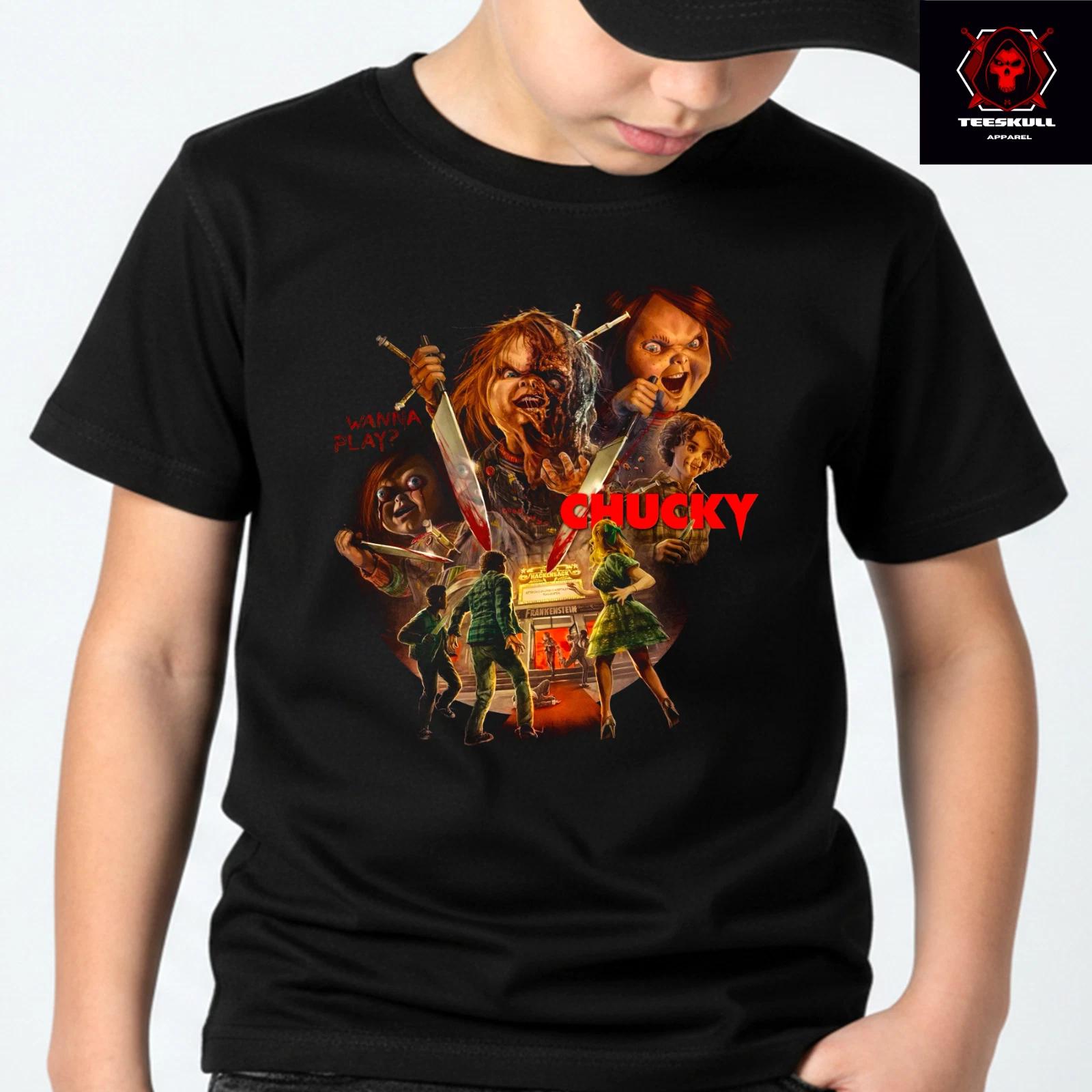 Chucky Horror Movie Character Kids Top Premium Unisex Cotton T-Shirt 4XL