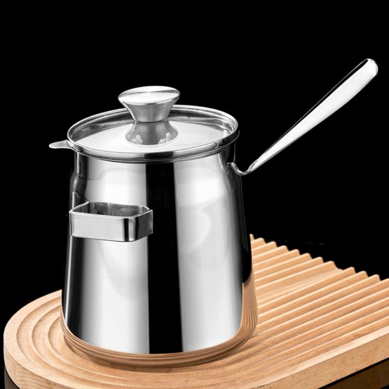 Effective Stainless Steel Oil Saver With Removable Strainer Suitable For Storing And Filtering Bacon Grease