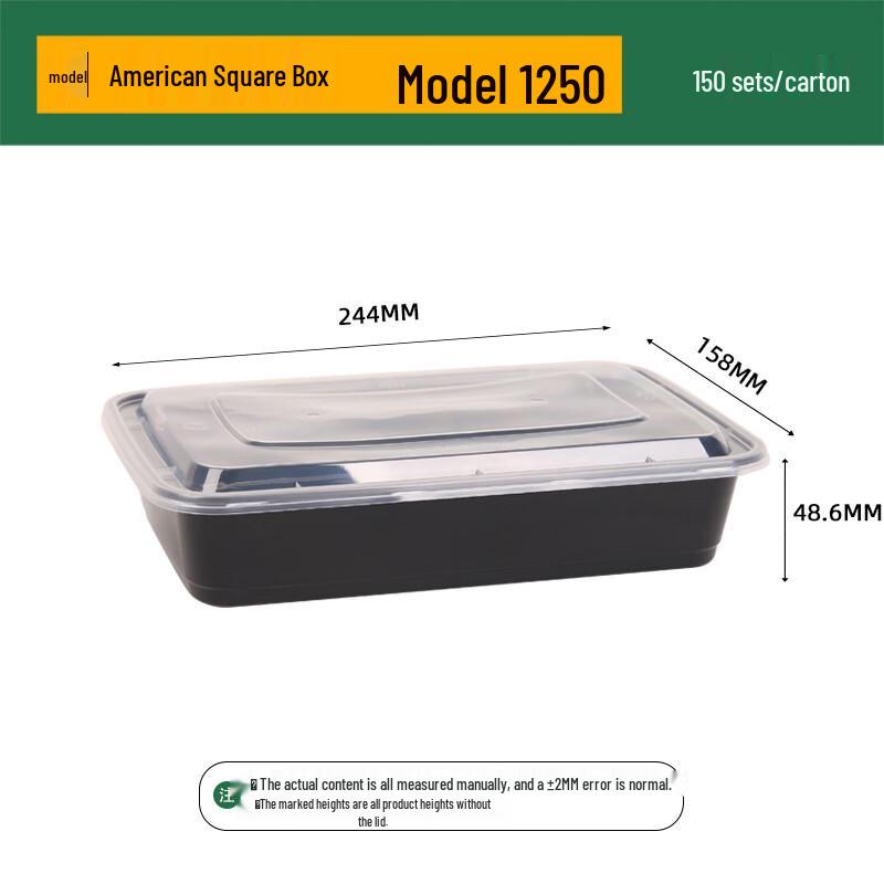 ZISIZ Disposable Takeaway Meal Prep Containers