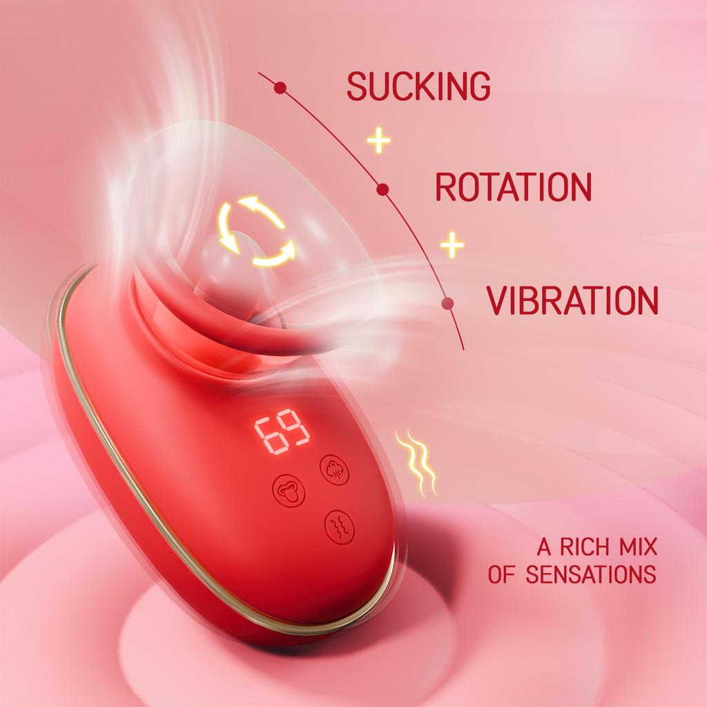 Klitorisvibrator, Saugen und Lecken der Zunge, Sexspielzeug für Frauen, Brustwarzen-Vagina-Stimulator, Orgasmus, Muschi, Blowjob, weibliche Masturbation