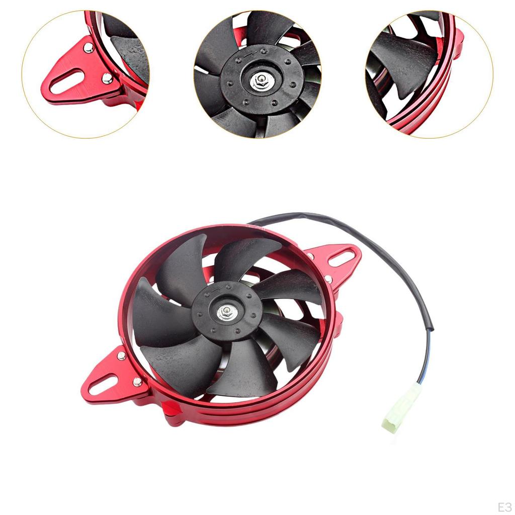 Electric Cooling Fan 4 inch Easy Installation Aluminum Alloy Radiator for 125cc - 250cc
