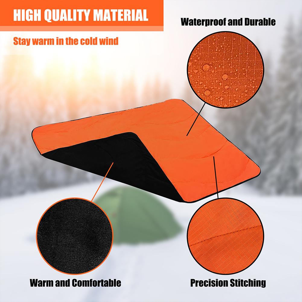 Camping Windproof Blanket Waterproof Folding Thermal Blanket Tear-Resistant Portable Camping Blanket for Camping Travel