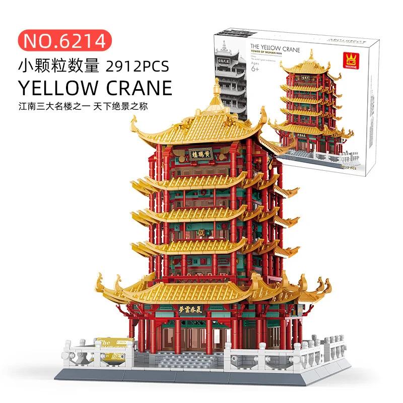 World Famous Building Block Creative City Museum Pyramid Architecture Church Villa  Tower Model DIY Bricks Toy for Kids Boy Gift
