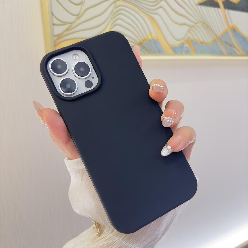 Silicone Phone Case for iPhone 16 15 14 13 12 11 Pro Max XR XS XS Max 7 7Plus Full Protective Cover