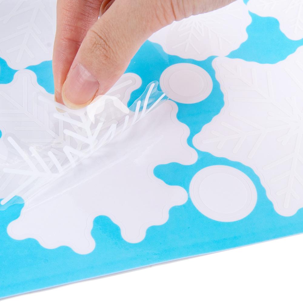White Snowflake Electrostatic Window Clings Decals Kids Room Christmas Decoration Wall Sticker Winter Frozen New Year Home Decor