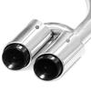 Stainless Steel Round Muffler Tailpipe for 2015-2017 Porsche Cayenne GTS Three-Layer Exhaust Pipe