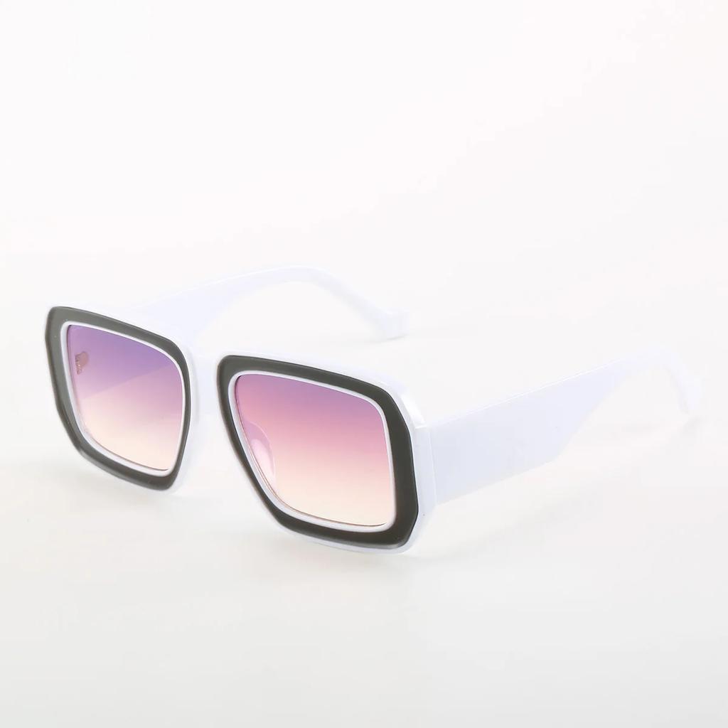 Vintage Męskie Damskie Duże Okulary Przeciwsłoneczne Męskie Kwadratowe Odcienie Markowy Projektant Unisex Okulary Przeciwsłoneczne Czarne Soczewki Męskie Damskie Okulary Przeciwsłoneczne Uv400