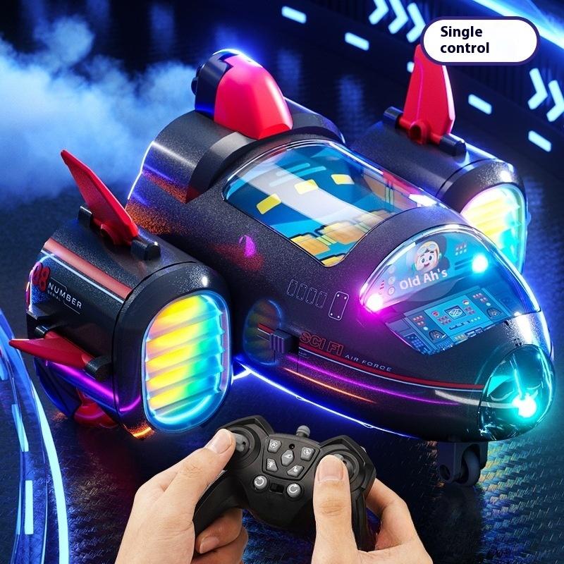 Concept Spaceship Stunt Remote Control Car Gesture Sensing Light Music Spray Drift 360 ° Rotating Children'S Toy Children'S Gift