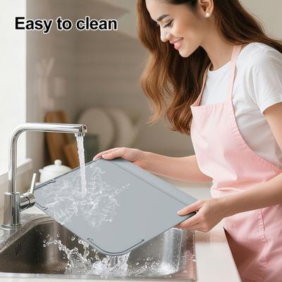 Silicone Placemat for Toddles Kids Non-Slip Reusable Baby Eating Table Mat Stain-Proof Placemat for Restaurant Home Dining