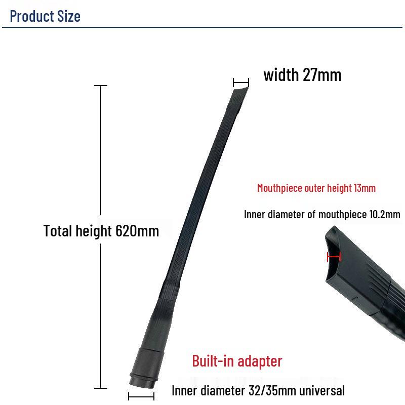 Compatible Vacuum Cleaner Accessories for Midea, Genomei, Meiling, Philips: Extended Brush Head, Round Bristle Brush, Flat Nozzle 32.