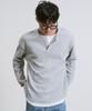 Ousa Henley Neck Layered Long Sleeve T-Shirt 3 Colors