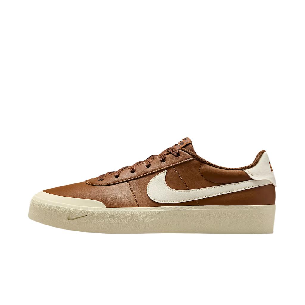 New Nike Court Shot Low Top Skateboard Shoes Men's Light British Umber FQ8146-201