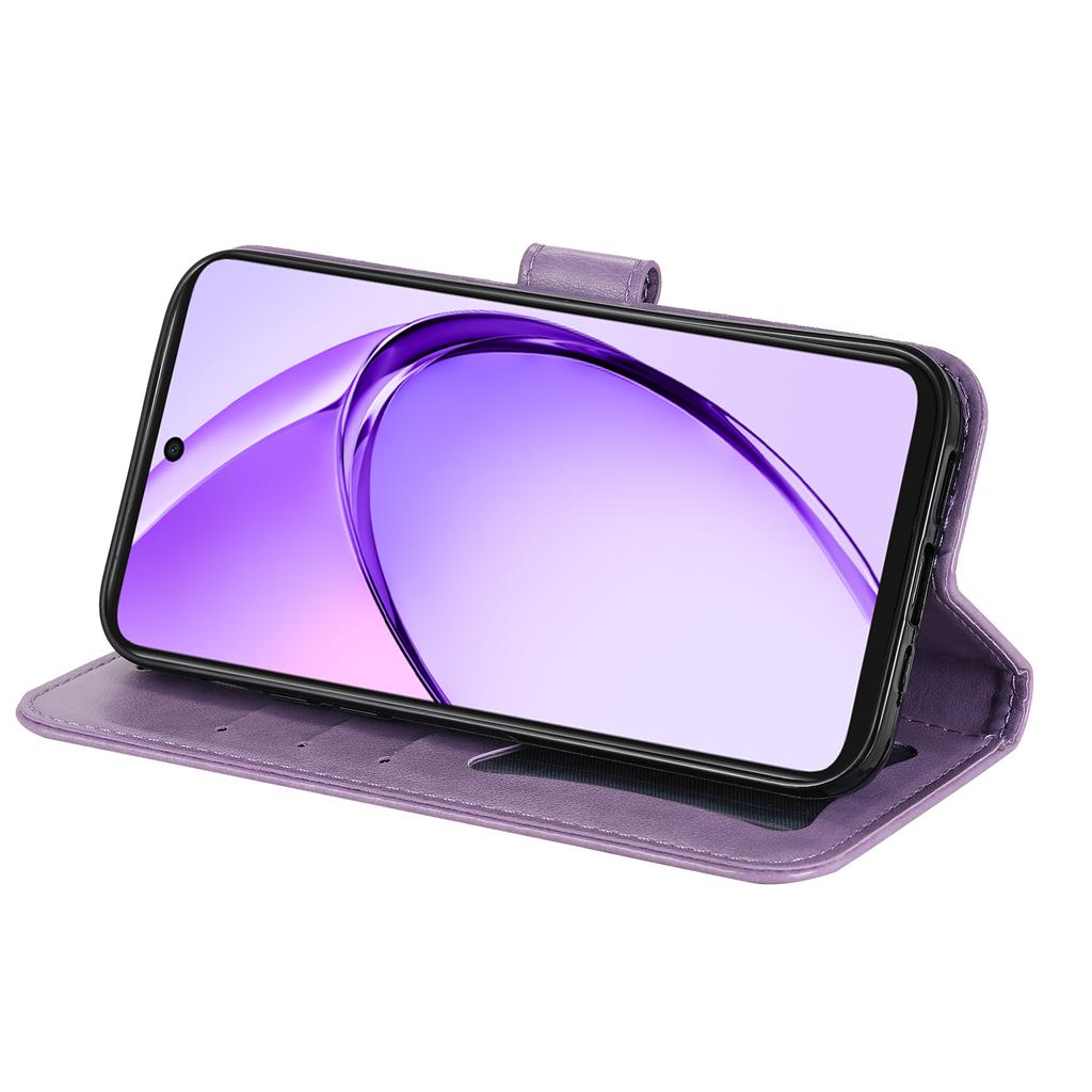 For Oppo A5x 5G/A3x 4G/A3x 5G (India) Case Floral Pattern PU Leather Wallet Stand Phone Cover