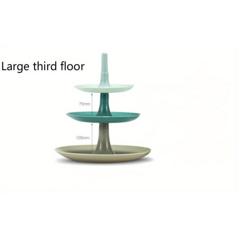 

Креативная 3-слойная фруктовая тарелка, подставка для торта в гостиной, домашняя тарелка для десерта на послеобеденный чай, свадебный торт на день рождения, фруктовая тарелка large