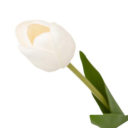 Artificial Flower WHITE TULIP 48 High, Made of Plastic