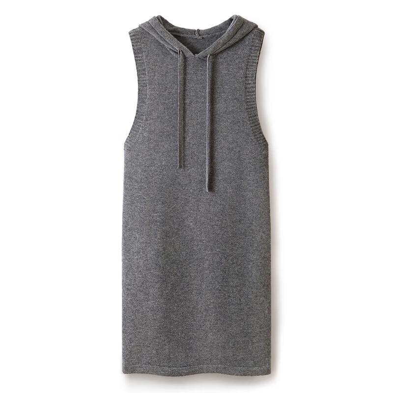 

Sibaishe Women s Hooded Sleeveless Commuter Midi Dress S