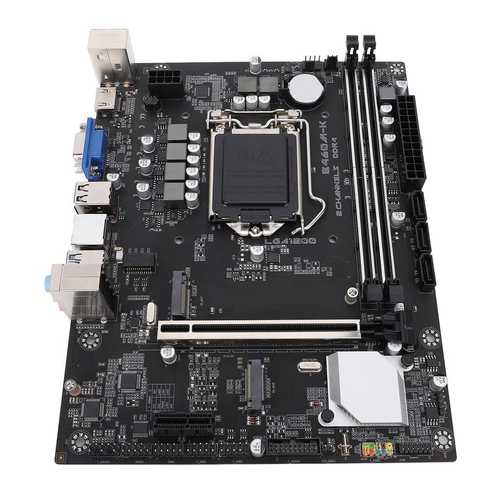 Computer Motherboard B460M K DDR4 LGA1200 Slot PCI E3.0 VGA High Definition Multimedia Interface M.2 NVM Computer