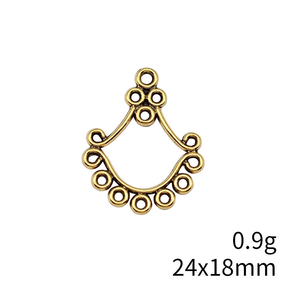 

Юбилейные украшения Фурнитура и компоненты для свадебных украшений Геометрические серьги Соединители Аксессуары Части Домашний сад Женские аксессуары A06-20pcs-24x18mm