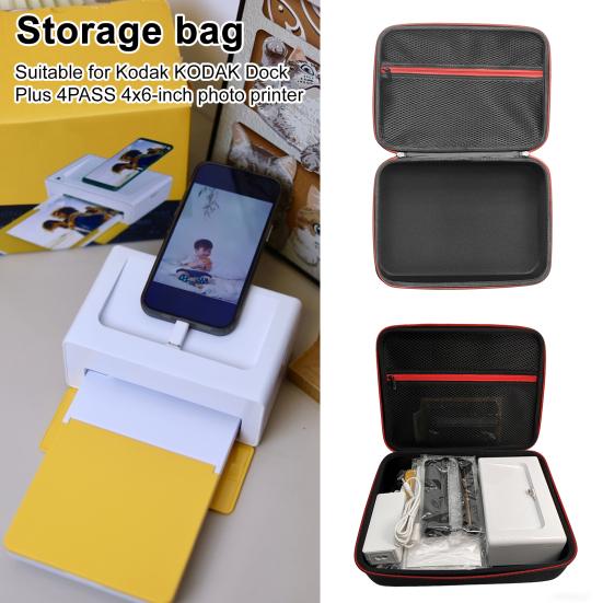 Přenosné pouzdro pro Dock Premium Wi-Fi 4x6 palců Instantní přenosná fototiskárna EVA tvrdá skořepina Náplně do kazet Fotopapír Nabíječka Úložný prostor pro příslušenství