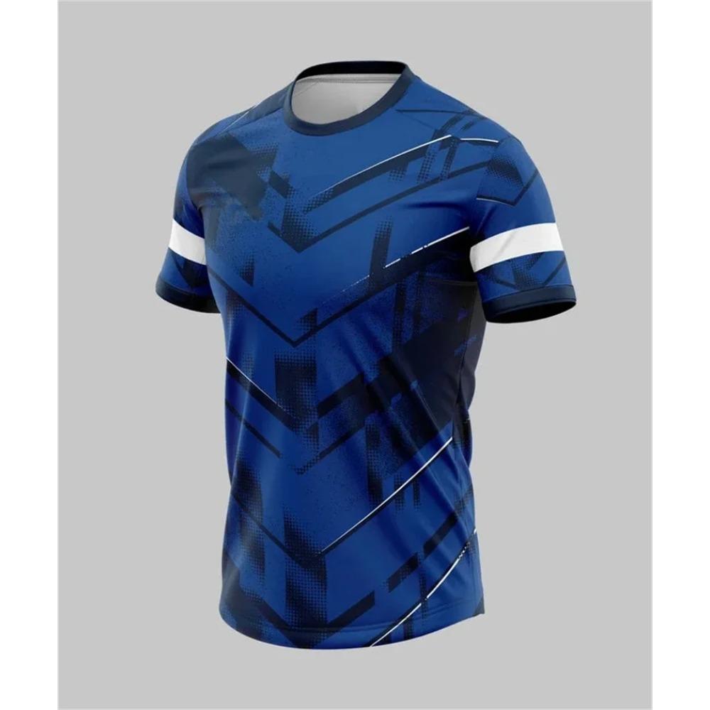 Simple sports T-shirts for men, summer outdoor, short sleeves, 3D printed, casual, oversized, breathable, gym T-shirts