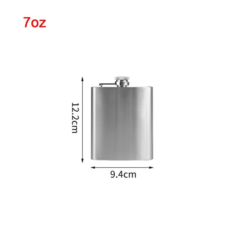 1-18Oz Stainless Steel Hip Flask Liquor Alcohol Whiskey Flask Cap Bottle Travel Liquid Container Accessory Portable Hip Flask