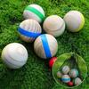7Pcs Wood Bocce Balls Sports Playground Balls Grass Outdoor Balls For Backyard Gym Beach Lawn Family Parties With Storage Bag