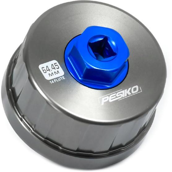 64Mm 14 Flute Oil Filter Wrench For Toyota, Lexus And Scion, Precision Machined Aircraft Aluminum Oil Filter Removal Tool For Easily Remove Oil