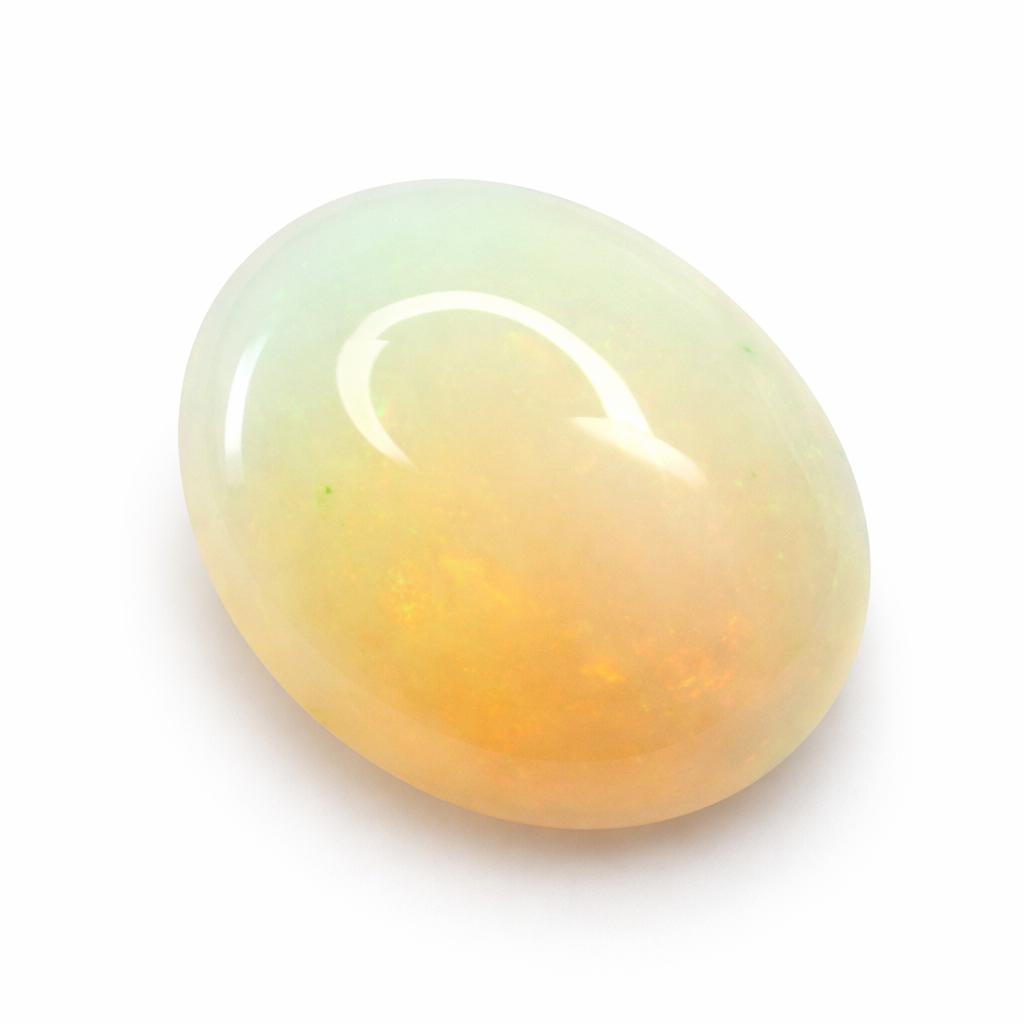 3.1 Ct Lab-Created Cabochon Multi Color Opal Jewelry Making Gemstone