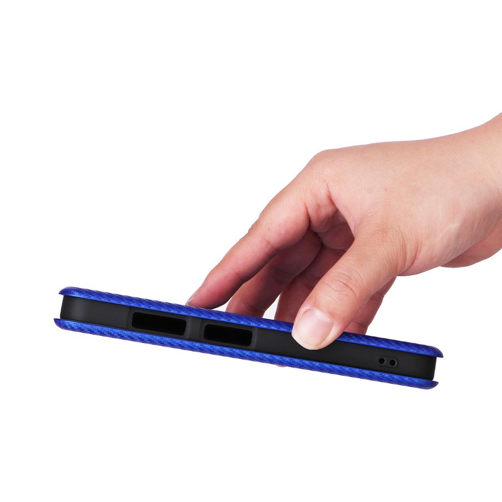 For Fairphone 6 Case Carbon Fiber Texture Drop-Proof PU Leather Phone Cover