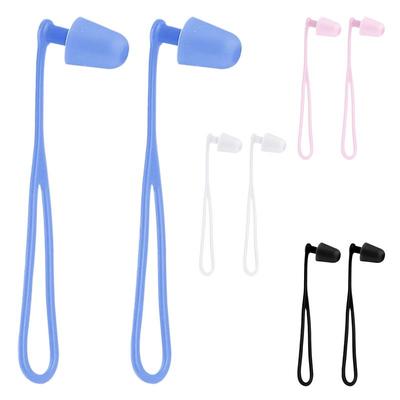 1 pár plaveckých špuntů do uší Pohodlné plavecké špunty do uší Silikonové Vodotěsné Opakovaně použitelné Ochrana sluchu Špunty do uší 1 pár se šňůrkou