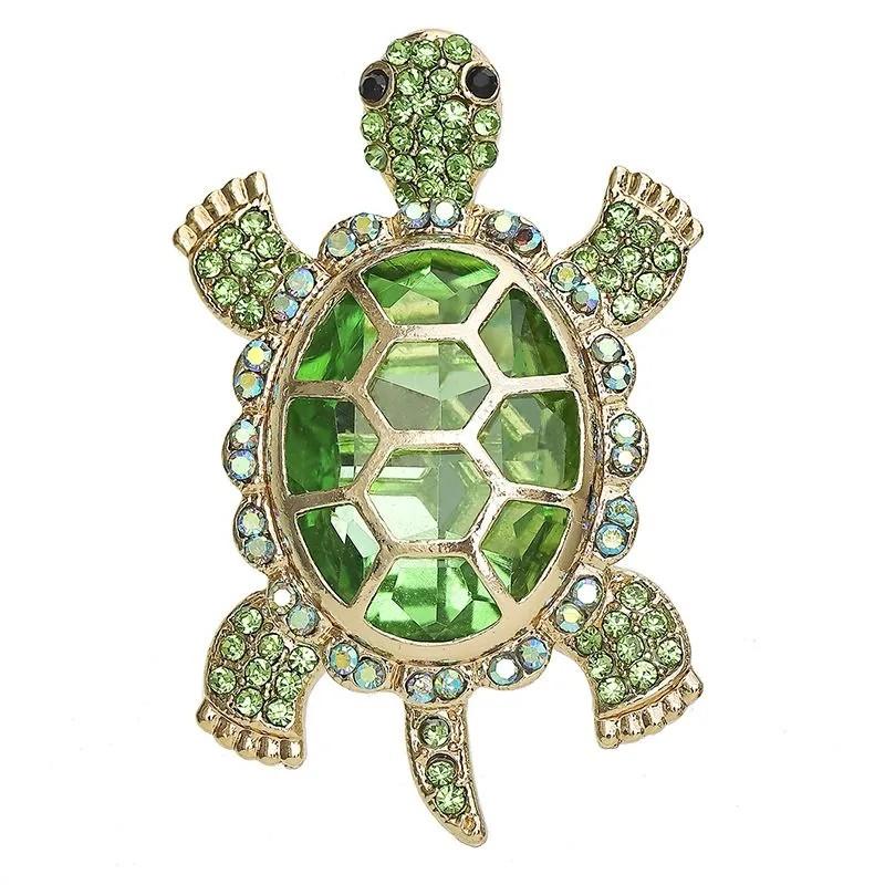 Turtle Brooch Fashion Retro Green Brooch High-end Accessories Jewelry Pin Brooch