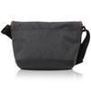 Mini Messenger Bag 0411518 Combination Synthetic Leather Polydenim Switch Compact with Pocket 22269303 Black 2 X Gray [Edwin] (Black