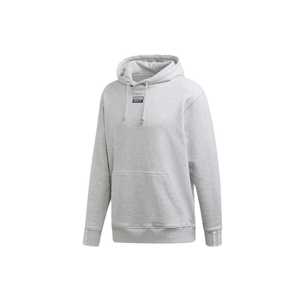 adidas originals Casual Sports Solid Color hooded Pullover Gray Men s EJ7423 L