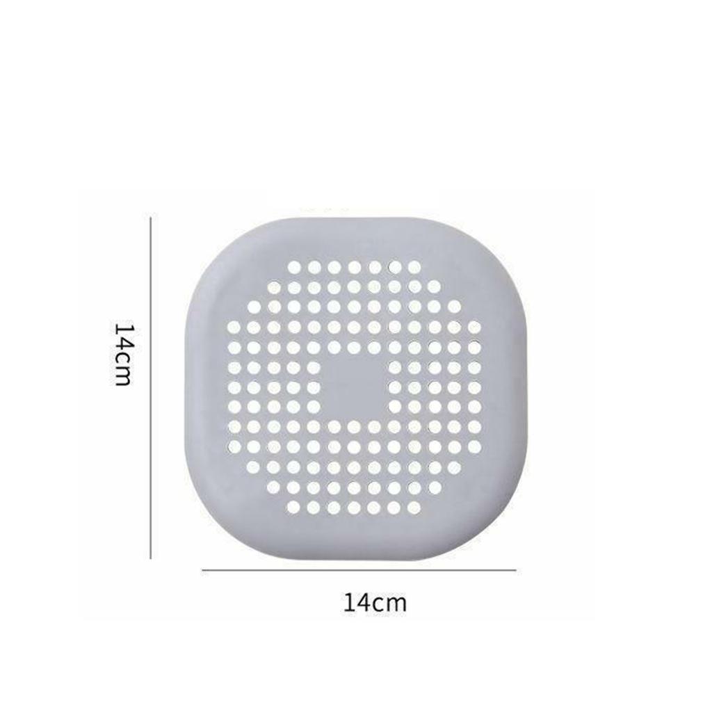 Sewer Floor Drain Net With Suction Cup Shower Drain Hair Cover Kitchen Bathroom Floor Drain PadGray