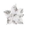 Unique Artificial Christmas Flowers Shiny Xmas Tree Accessories  Home Decor