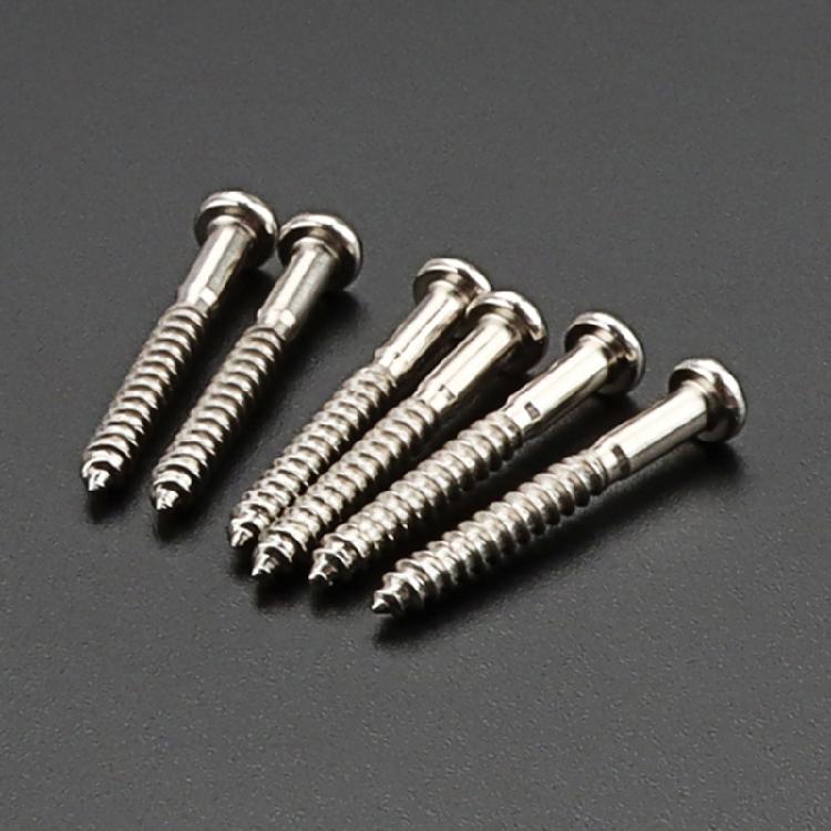 6Pcs/lot Metal Electric Guitar Accessories Screws Round Head Bridge Tail Screws