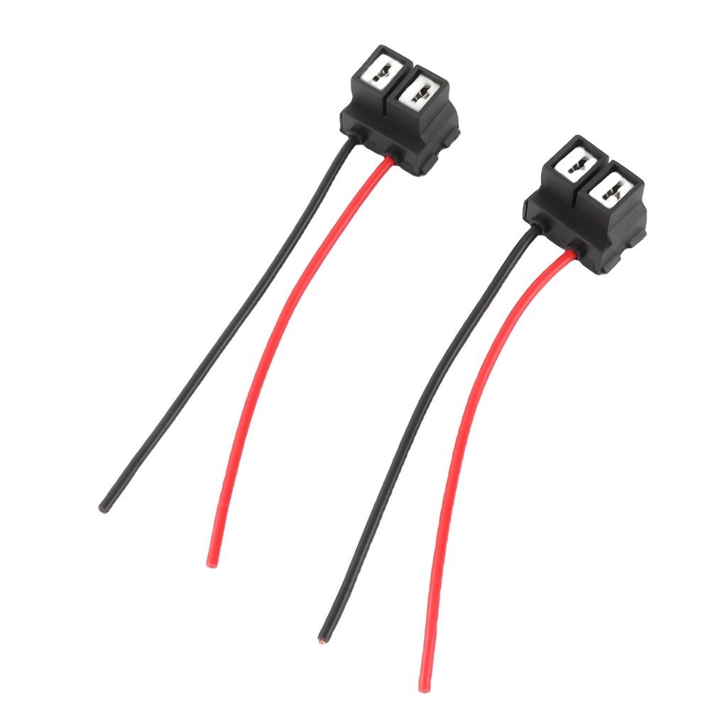 2Pcs H7 4 H7 Female Connector Wiring Harness Angled Ceramic Female Connector with Wire for Lamp Socket