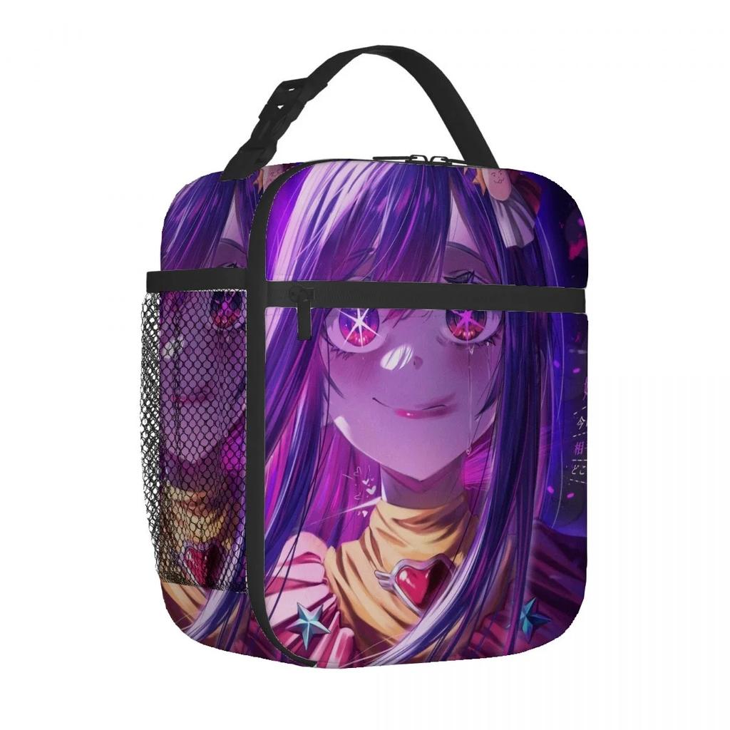 Oshi No Ko Anime-Lunchtasche, tragbar, aus dicker Aluminiumfolie isoliert, wasserdicht, ideal als Geschenk.